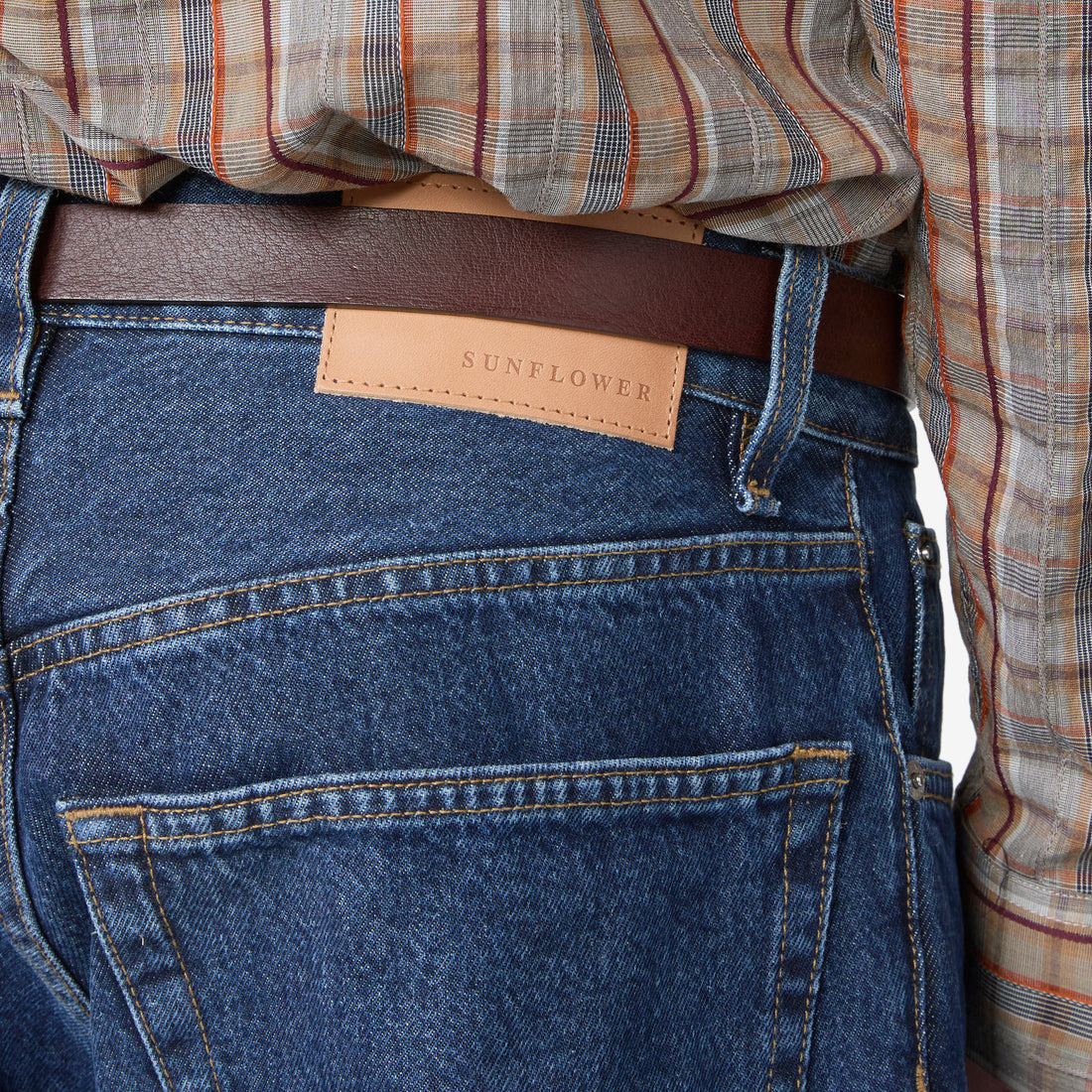 Wide Twist Jeans Rinse Blue Pants