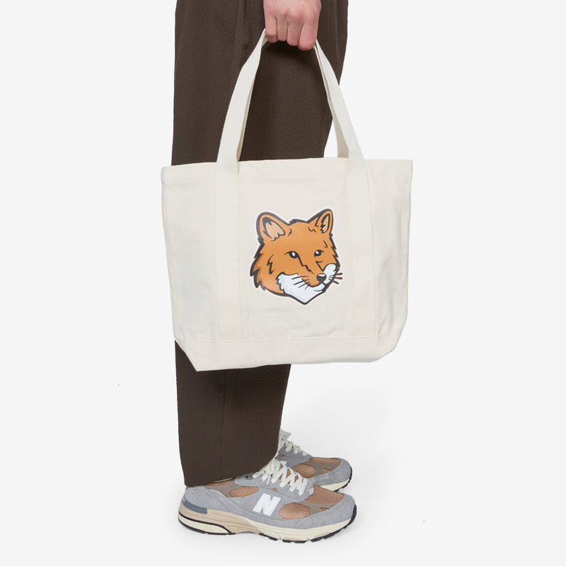 Fox Head Tote Bag Ecru Bags