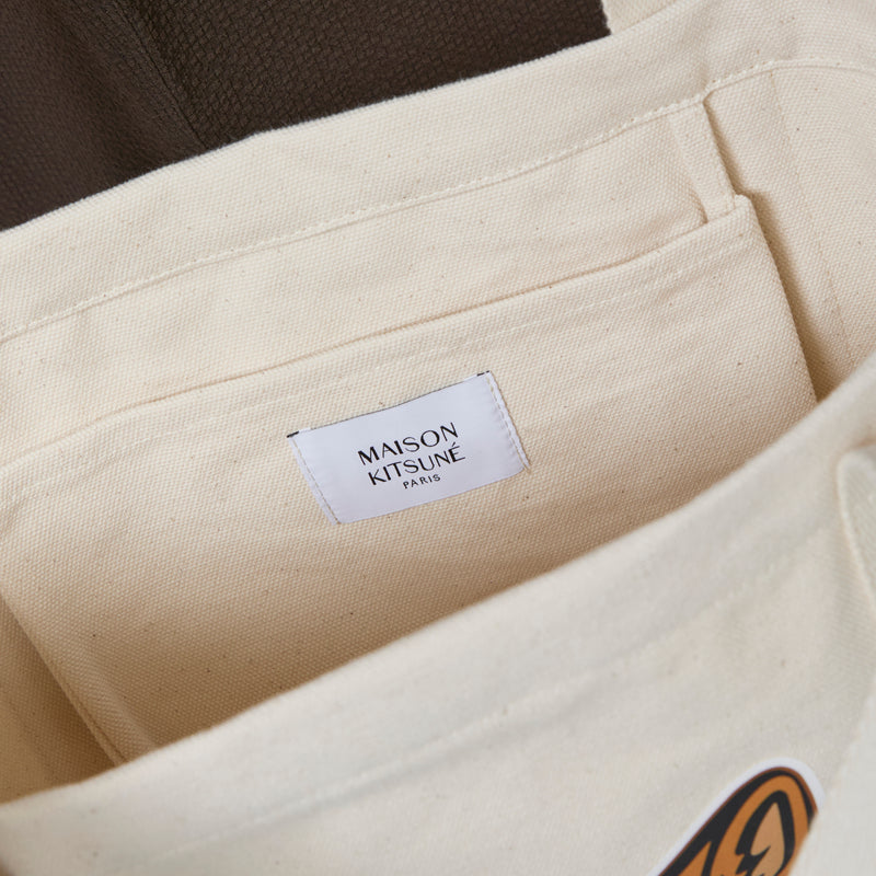Fox Head Tote Bag Ecru Bags