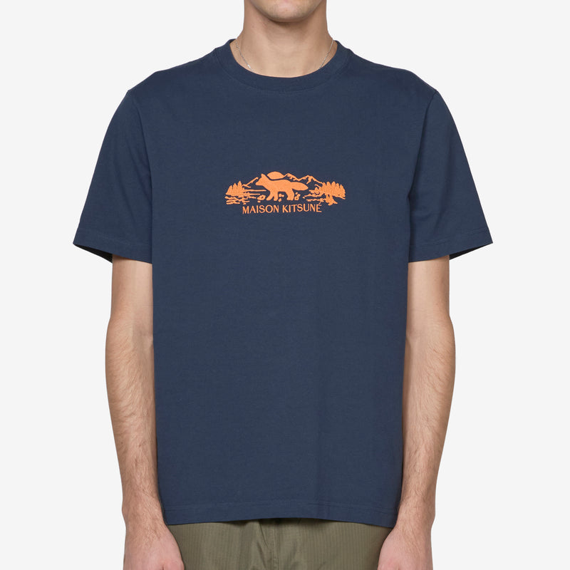 Outdoor Profile Fox Comfort T-Shirt Navy Tees