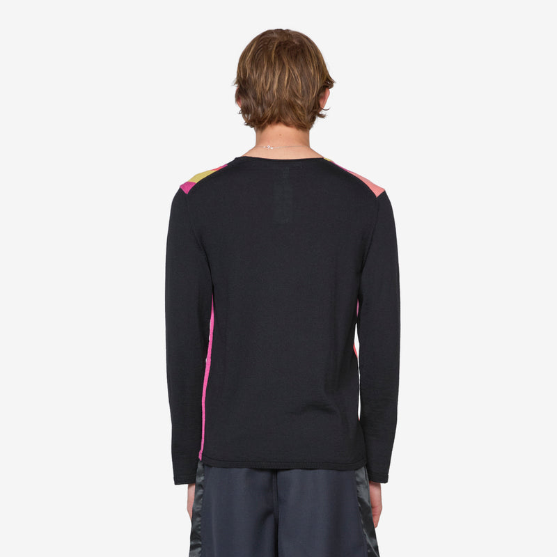 Patchwork Sweater Pink Multi Jumpers