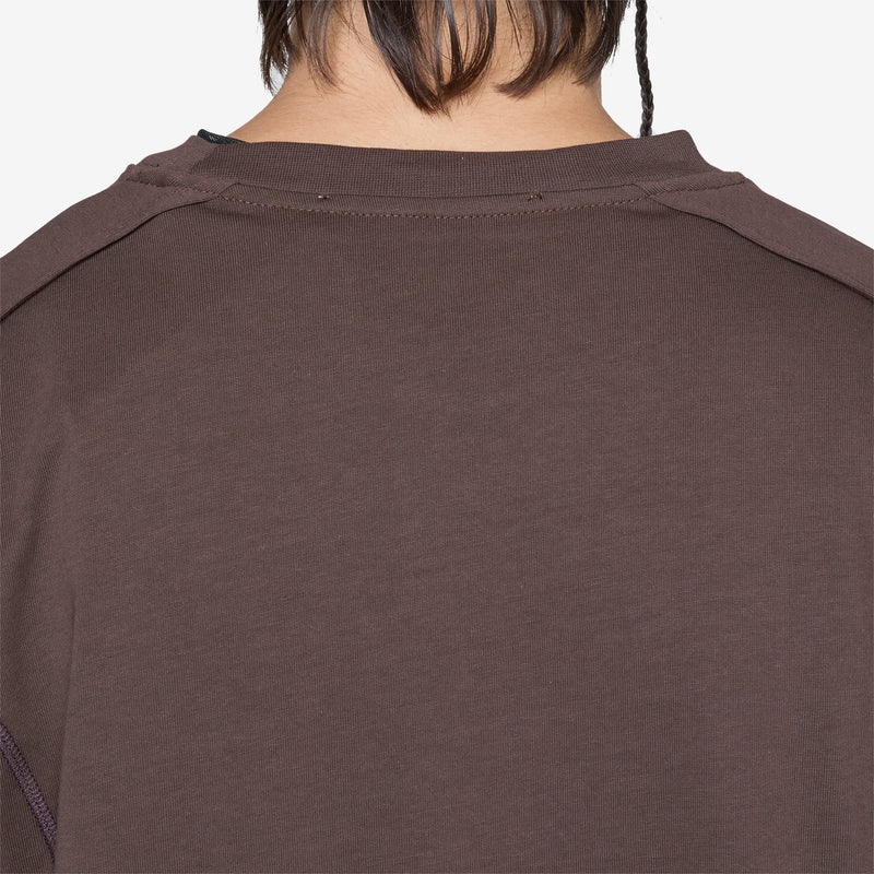 Dual Sleeve Short Sleeve T-Shirt Shale Brown