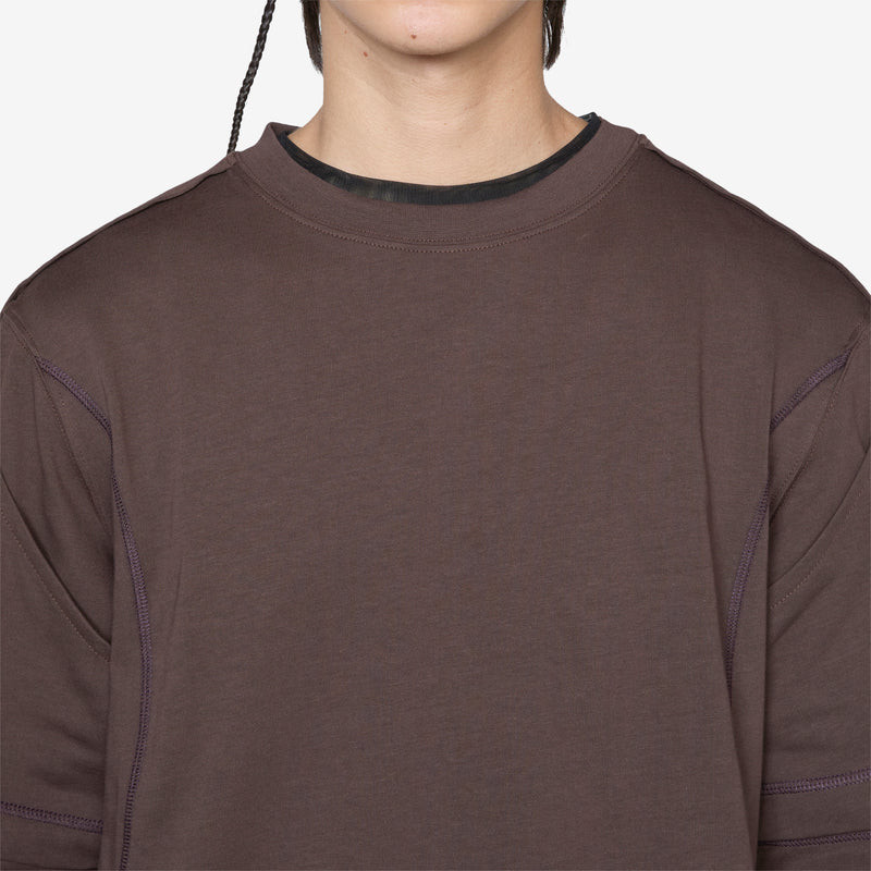 Dual Sleeve Short Sleeve T-Shirt Shale Brown