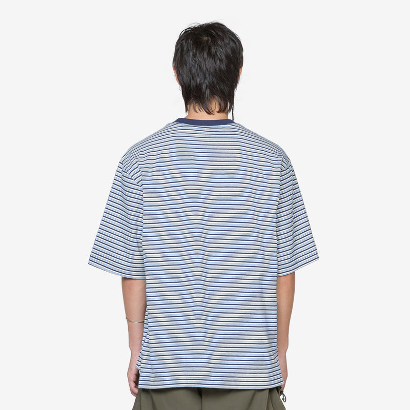 Short Sleeve Easy T-Shirt Summit Navy | Mini HD Stripe