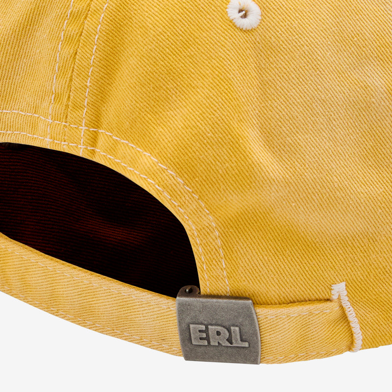 California Embroidered Cap Yellow Headwear