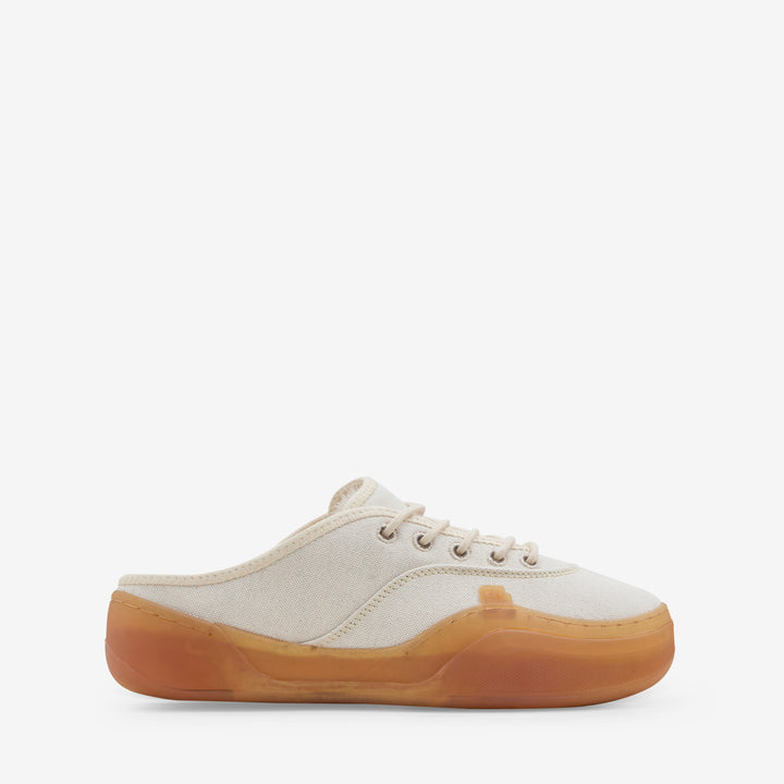 Camino Low Skate Mule Dirty White