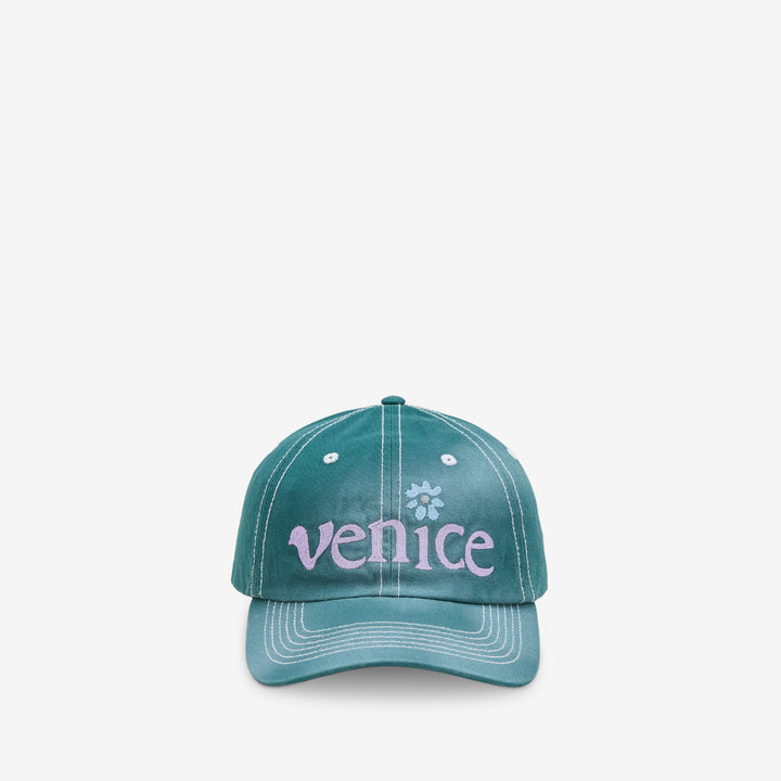 Venice Cap Woven Green Front