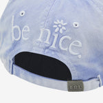 Venice Embroidered Cap Light Blue