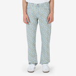 Monogram Straight Leg Jeans Blue