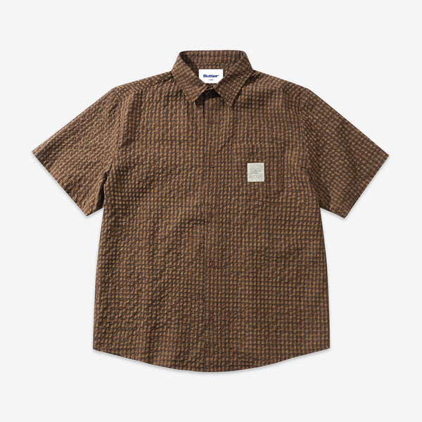 Equipment Short Sleeve Shirt Brown Shirts