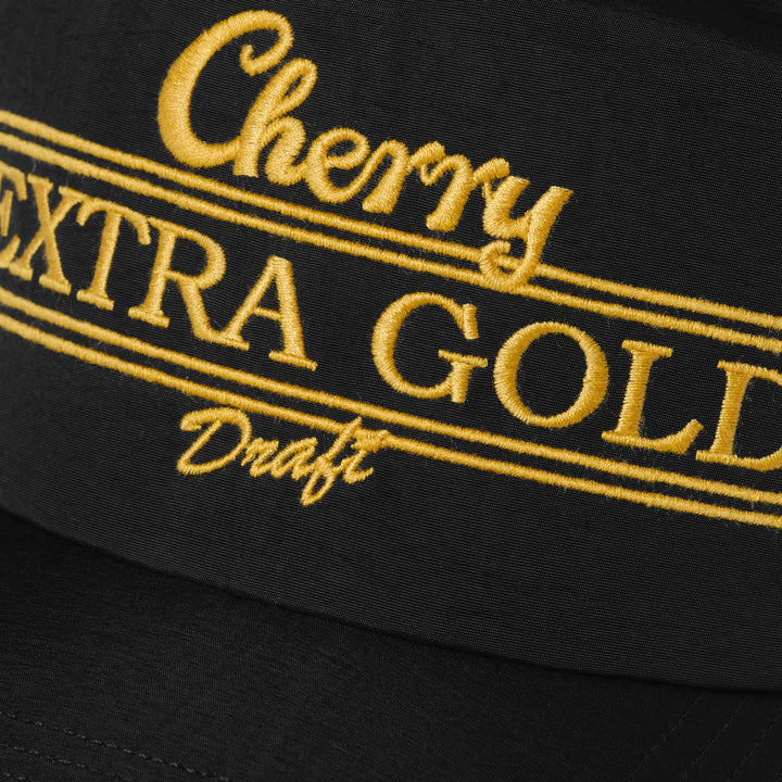 Extra Gold 5 Panel Hat Black
