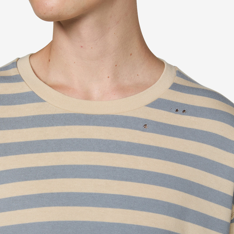 Wide Stripe Sweater Greige Jumpers