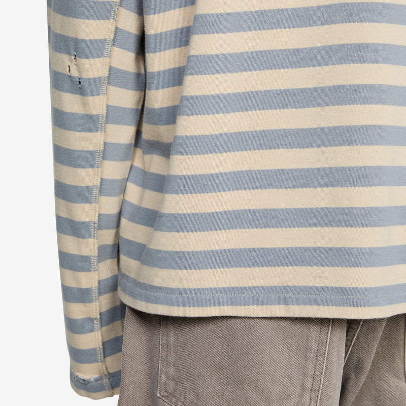 Wide Stripe Sweater Greige Jumpers