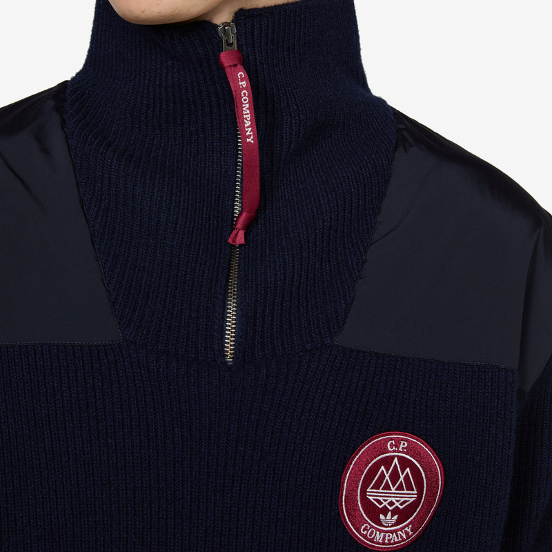 C.P. Company x SPZL Half Zip Sweatshirt Night Navy Jumpers