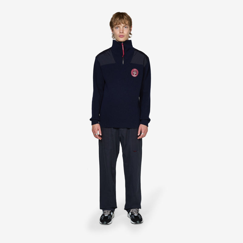C.P. Company x SPZL Half Zip Sweatshirt Night Navy Jumpers