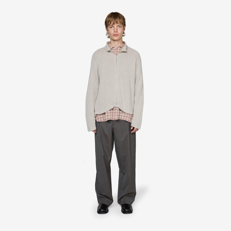 Leisure Zip Up Oatmeal Jumpers