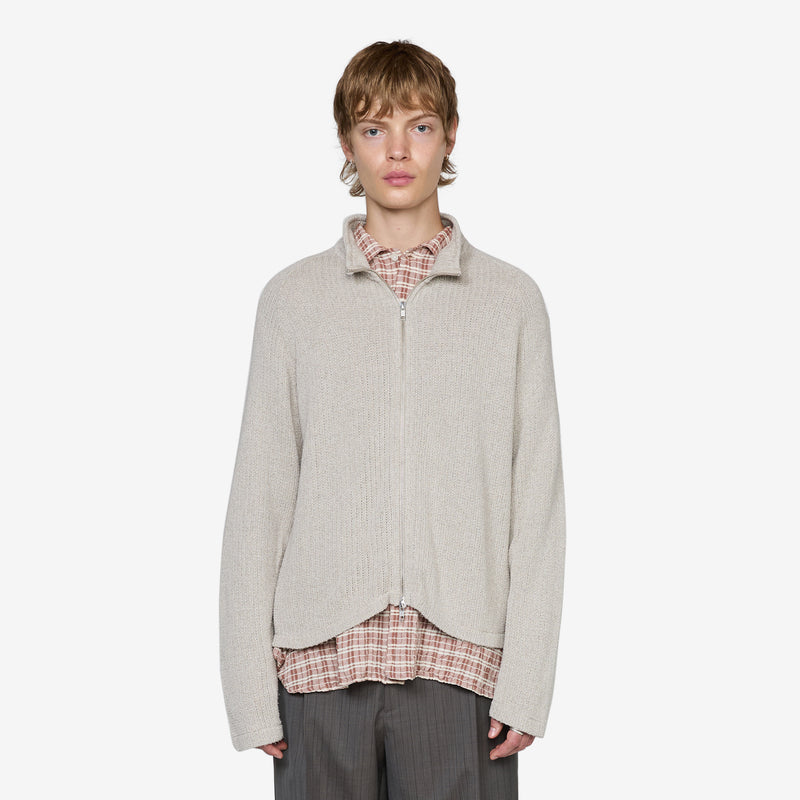 Leisure Zip Up Oatmeal Jumpers