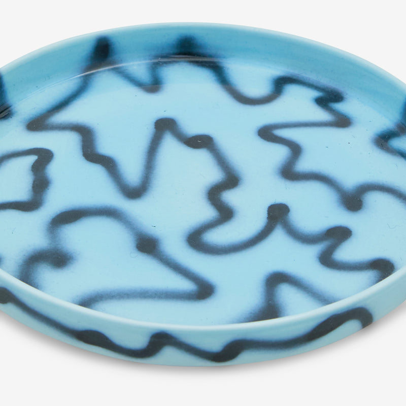 Baby Plate Blue Pizza Lifestyle