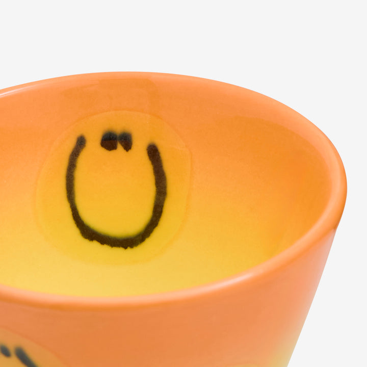 Super Cup (L) Orange Yellow Gradient Smile