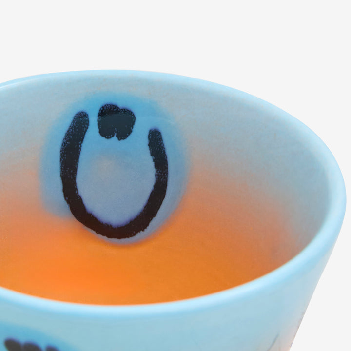 Super Cup (L) Water Orange Gradient Smile