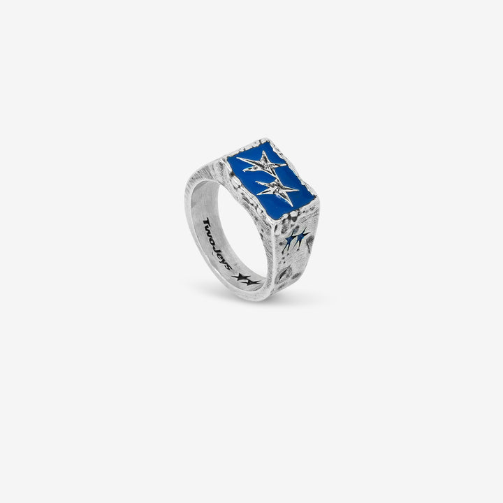 Ignorant Icon Ring Blue