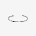 Enameled Starline Bangle Thin Multicolor