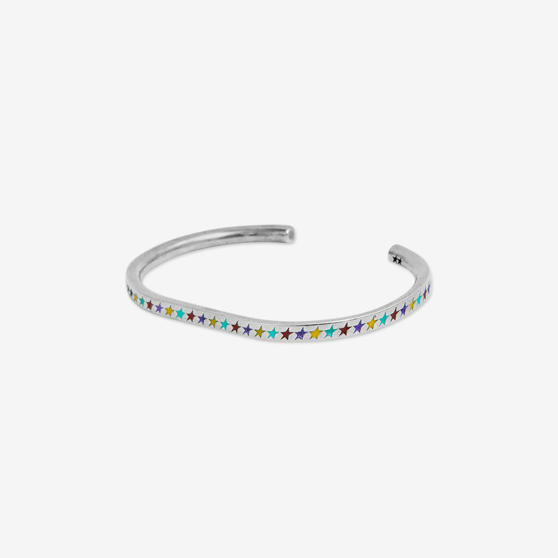 Enameled Starline Bangle Thin Multicolor Jewellery