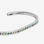 Enameled Starline Bangle Thin Multicolor