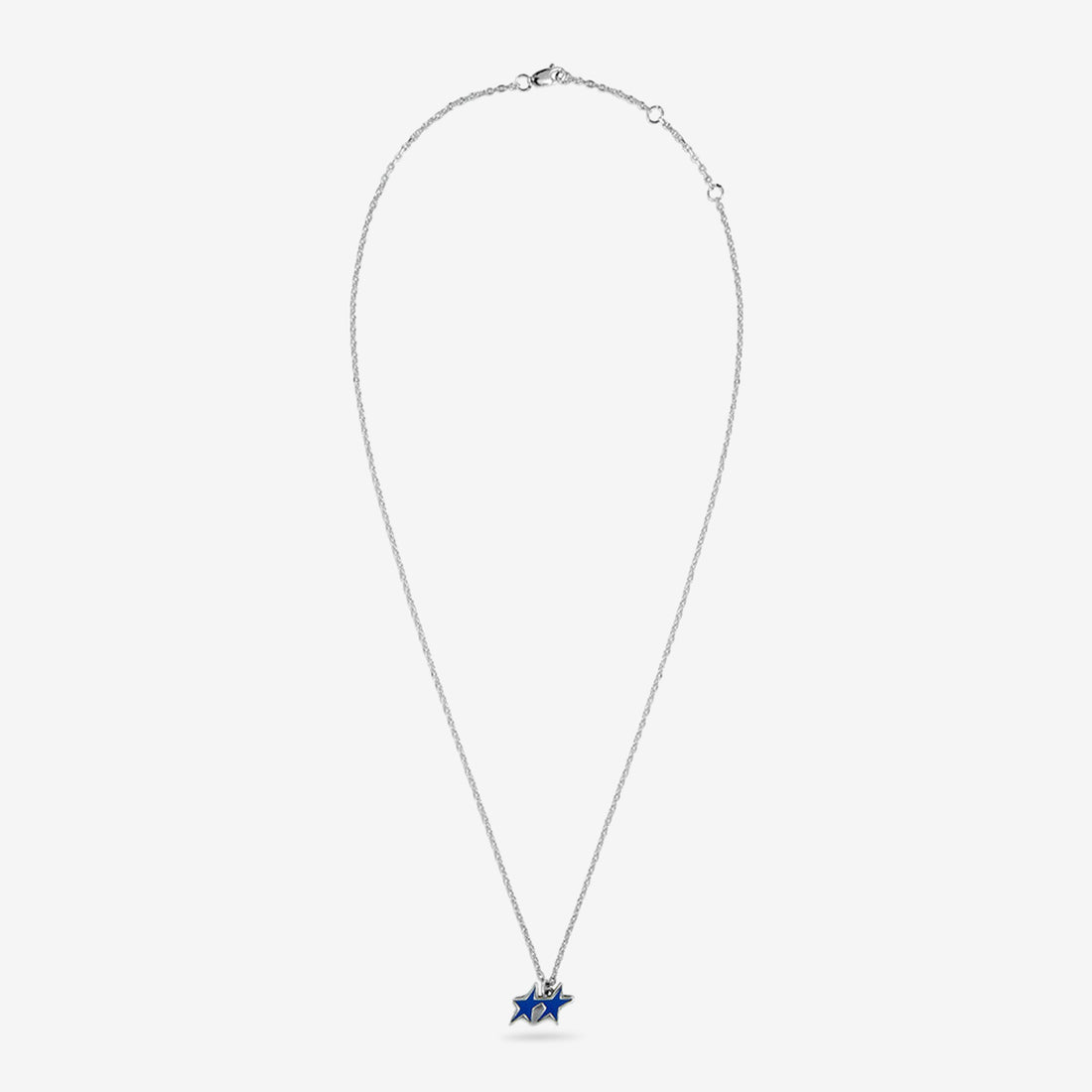 Enameled Tilted Necklace Silver Jewellery