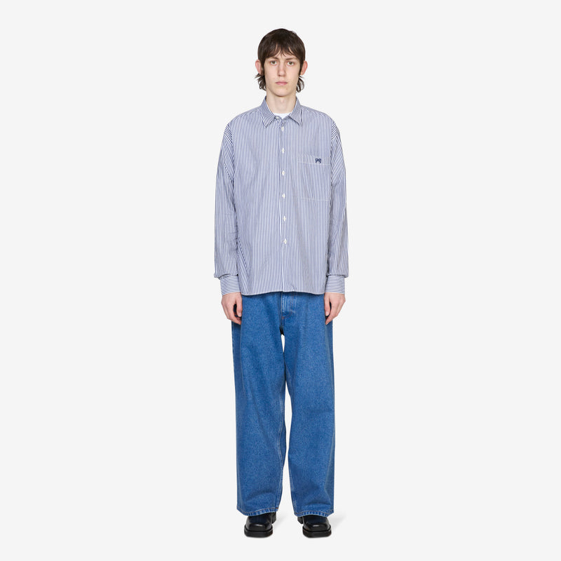Vit Stripe Shirt Blue Shirts