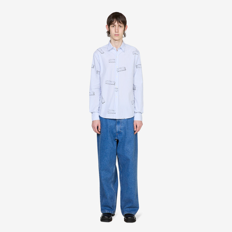 Rado Graffiti Shirt Light Blue Shirts