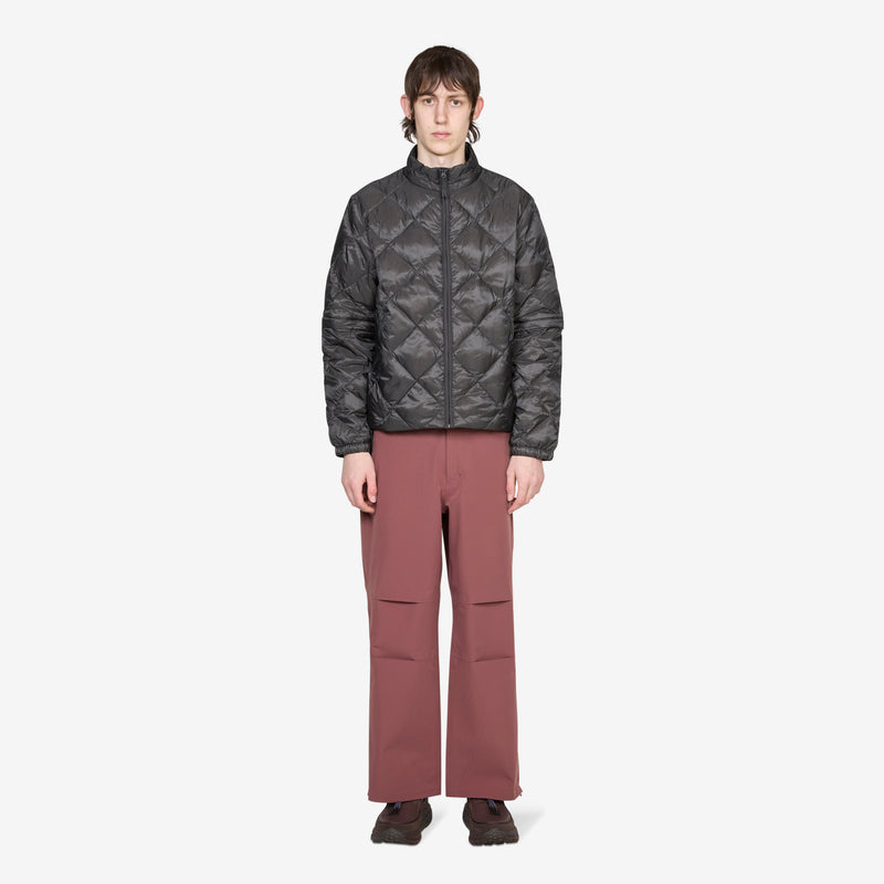 Base Light Down Zip Jacket Charcoal Black Jackets