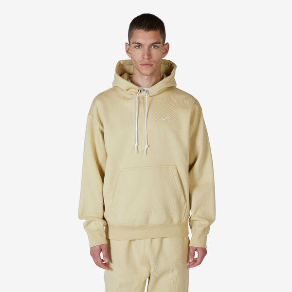 Solo Swoosh Fleece Pullover Hoodie Team Gold | White