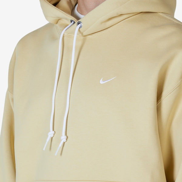 Solo Swoosh Fleece Pullover Hoodie Team Gold | White