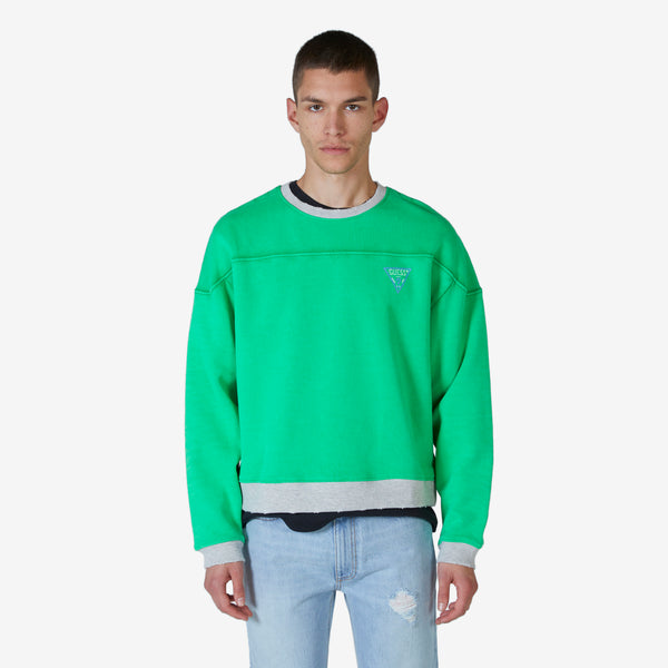 Eli Russell Linnetz Vintage Logo Crewneck Jade Sea