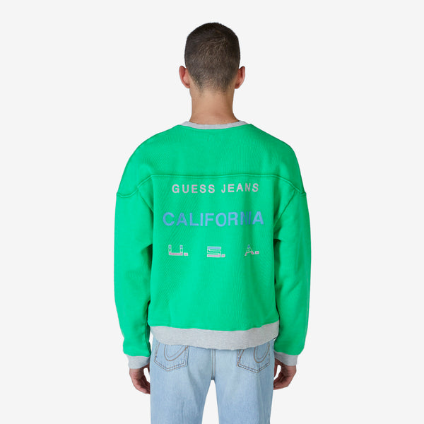 Eli Russell Linnetz Vintage Logo Crewneck Jade Sea