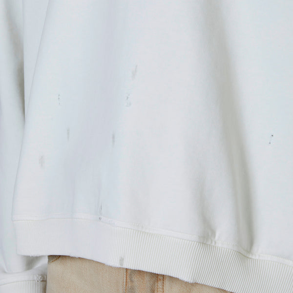 Eli Russell Linnetz Classic Logo Crewneck Alabaster White