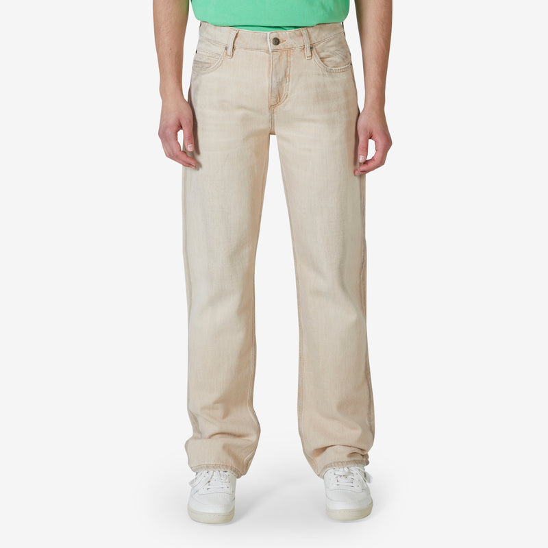 Eli Russell Linnetz Vintage Denim Straight Leg Pant Tan Multi