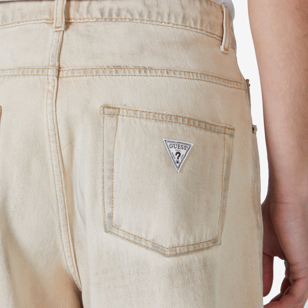 Eli Russell Linnetz Vintage Denim Shorts Tan Multi