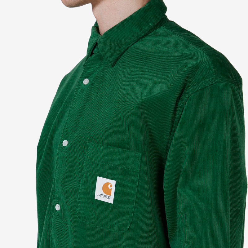 AWAKE NY x Carhartt WIP Collared Shirt Dark Green