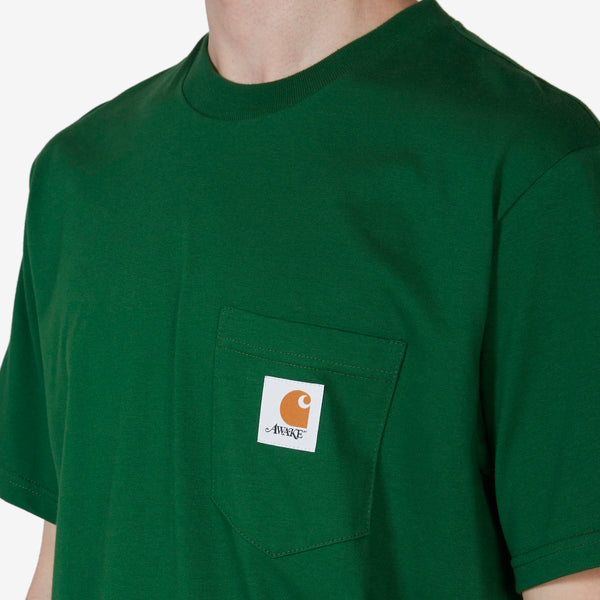 AWAKE NY x Carhartt WIP Pocket T-Shirt Dark Green