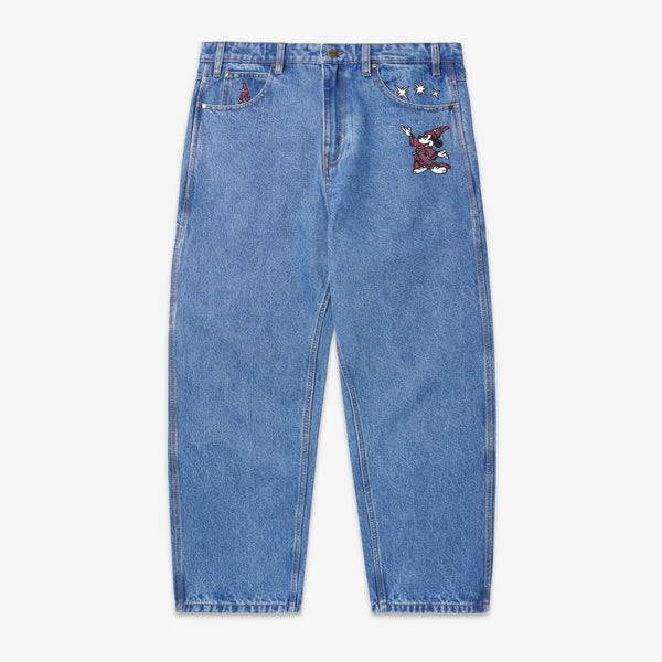 Fantasia Baggy Denim Jeans Washed Indigo