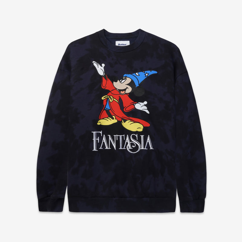 Fantasia Crewneck Sweatshirt Navy Tie Dye