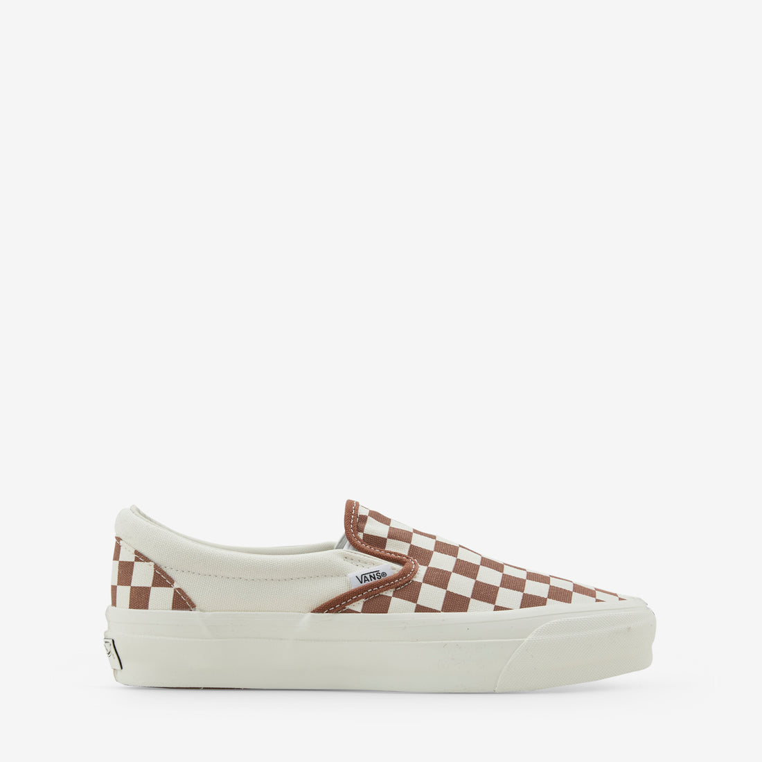 Slip-On Reissue 98 LX Checkerboard Coffee Footwear