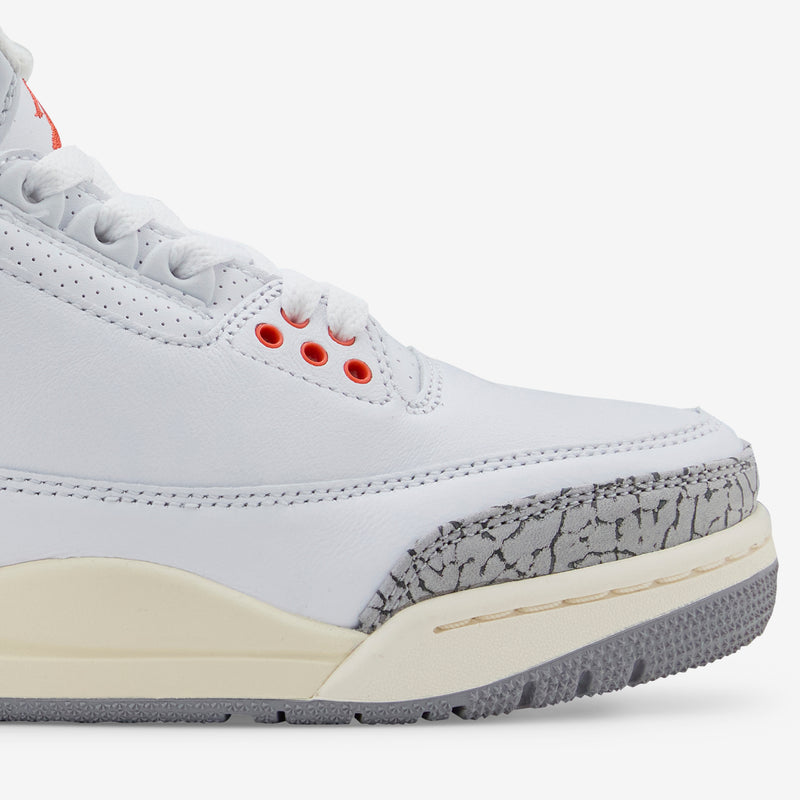 Women's Air Jordan 3 Retro White | Cosmic Clay | Sail | Cement Grey Footwear
