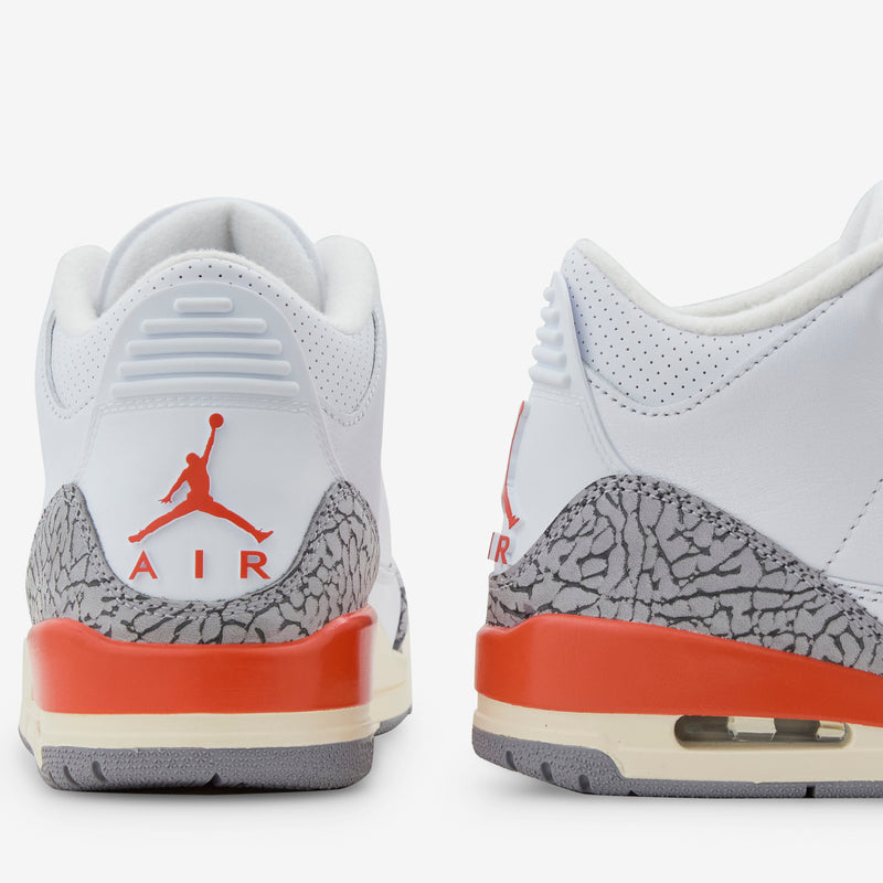 Women's Air Jordan 3 Retro White | Cosmic Clay | Sail | Cement Grey Footwear