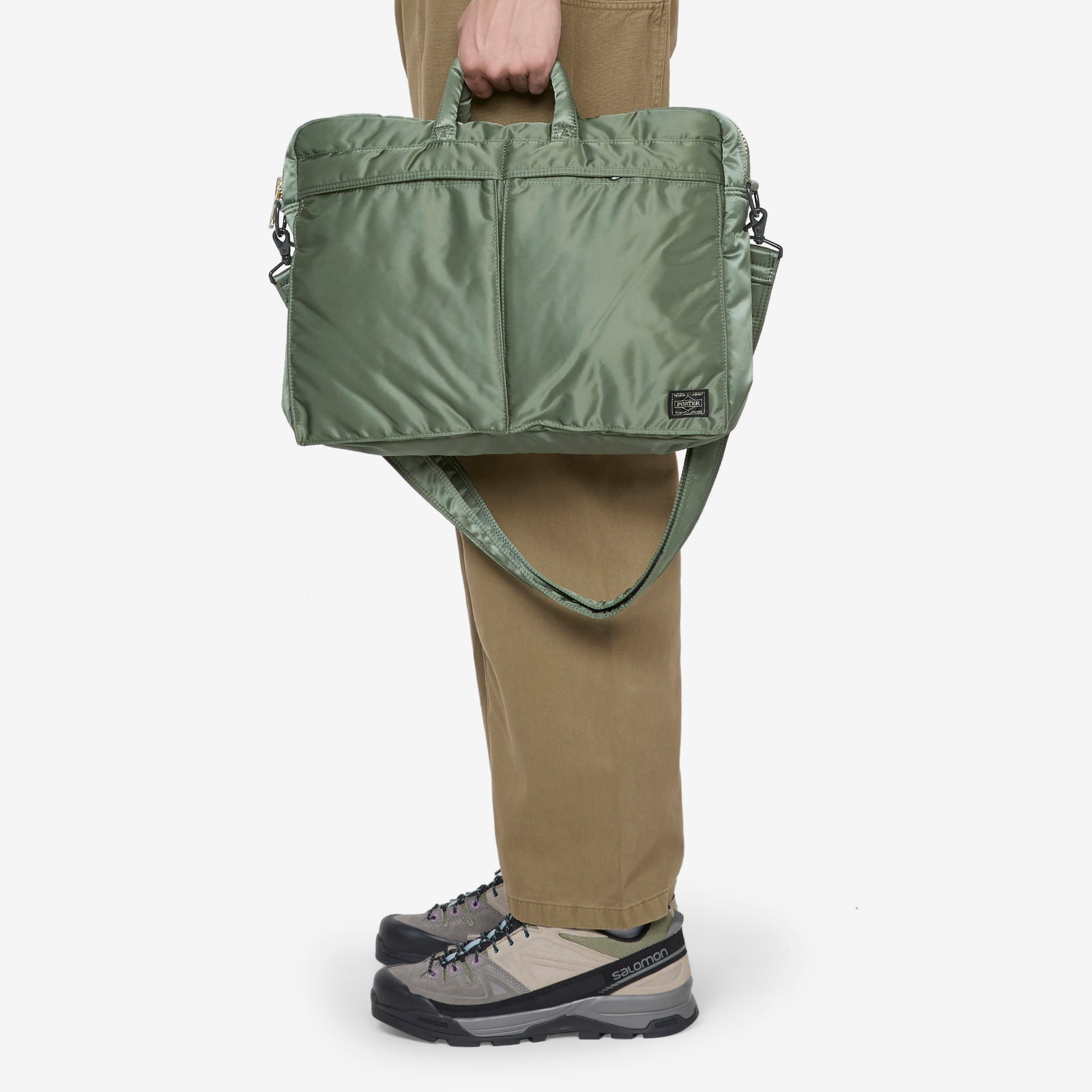 SS24 Tanker 2-Way Briefcase Sage Green – Above The Clouds