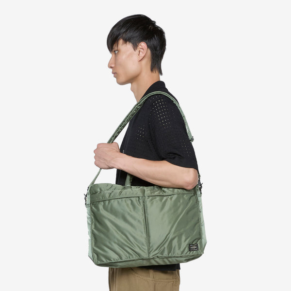 SS24 Tanker 2-Way Briefcase Sage Green Bags