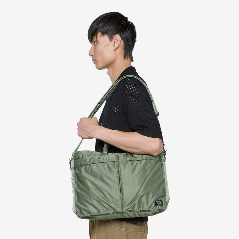 SS24 Tanker 2-Way Briefcase Sage Green Bags