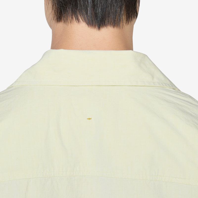MHL. Short Sleeve Flap Pocket Shirt Pale Yellow